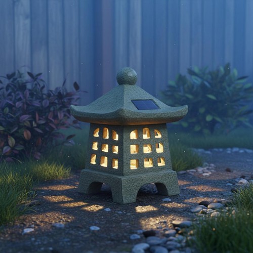 Solar pagoda lantern - pagoda,