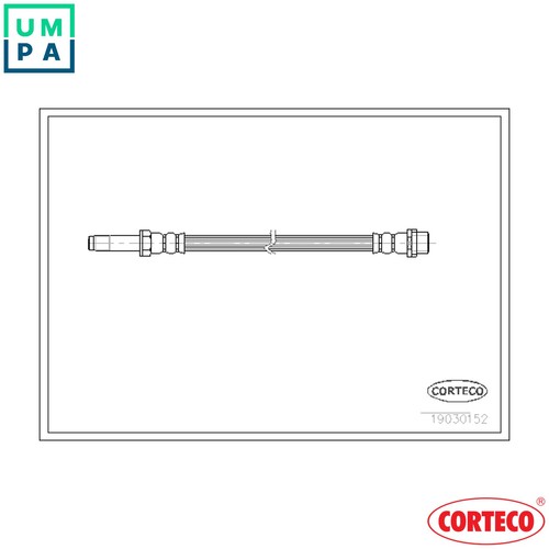 Brake hose 19030152 - 19030152, for