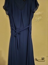 Cobalt Blue Chiffon Dress Size