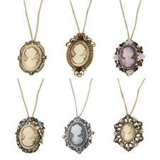 Retro Victorian Lady Cameo