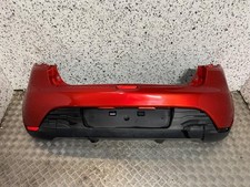 13-19 RENAULT CLIO MK4 HATCH REAR BUMPER RED PAINT CODE TENNP (SCRATCHED)