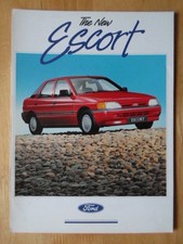 FORD ESCORT MK4 1990 Launch Brochure - Popular, Cabriolet, LX, GLX, Ghia etc