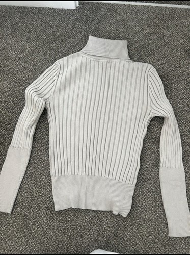 Beige turtle neck long - neck, sleeved