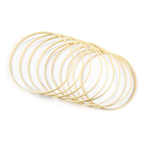 Beige bamboo round fan frame - bamboo,