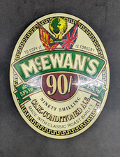 McEwan’s Brewer 90/- Brass Pump Clip - Very hard to Find - RARE