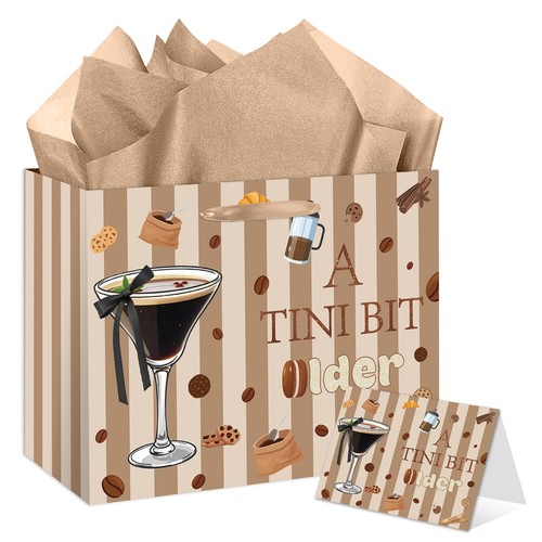 Martini bachelorette gift bag - martini,