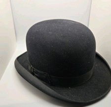 Vintage Bowler Hat Size 7