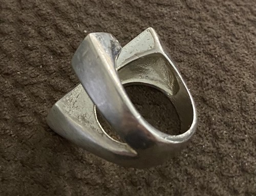 Mens chunky vintage silvertone - mens,