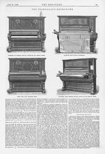 The pianograph metronome - the,
