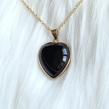 Onyx Black Quartz Necklace