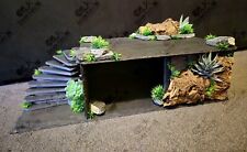  large bearded Dragon slate Basking Platform with under hide - made to order 