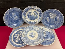 Spode The Blue Room Collection Dinner Plates 10.5" Set of 6 Different Designs
