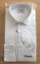 T.M. Lewin Mens White Slim Fit Shirt 15.5/34.5 BNWT