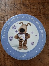 Boofle Dog Special Person Lilac Flowers Ceramic Drinks Coaster 4"