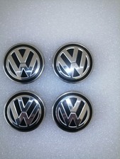 Genuine Volkwagen set of  4  5G0-601-171-XRW  65mm Center Cap Emblem - Chrome