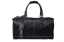 "HOLDALL" Black Leather