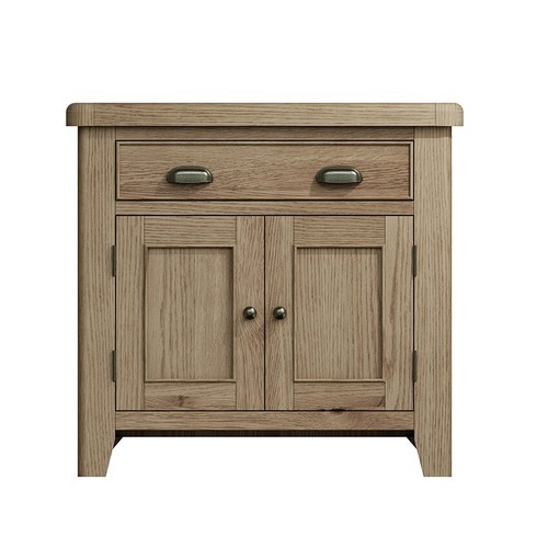 Homestead smoked oak bookcase - oak,