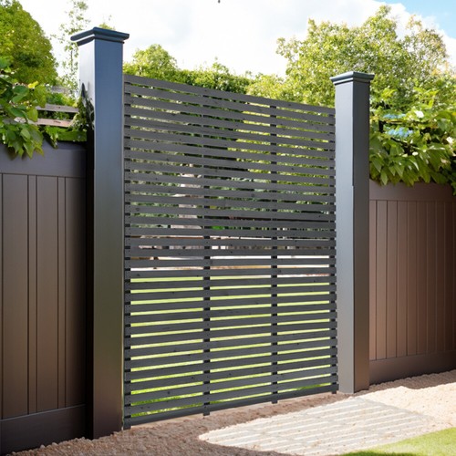 Pressure treated slatted fence - pressure,