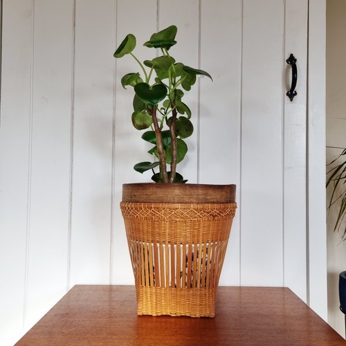Vintage asian weaven - asian, basket