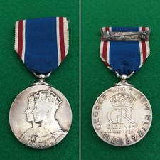 King George VI Coronation Medal 1937, Plus Original Case.
