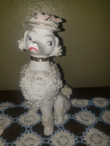 Vintage white spaghetti - vintage, poodle