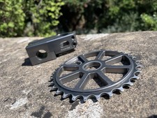 Superstar BMX Super Elect stem & Pimp Sprocket 30T post Mid School Custom BMX