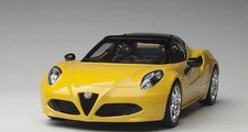 Autoart 1/18 Alfa Romeo 4C Spider Diecast yellow