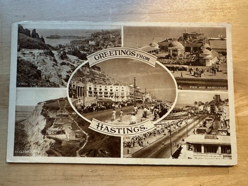 Postcard hastings multiview - -,