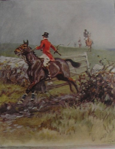 Fox hunting print gates - -,