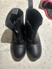 Genuine Seamed Leather Jodphur Boots Size 36 (3.5)