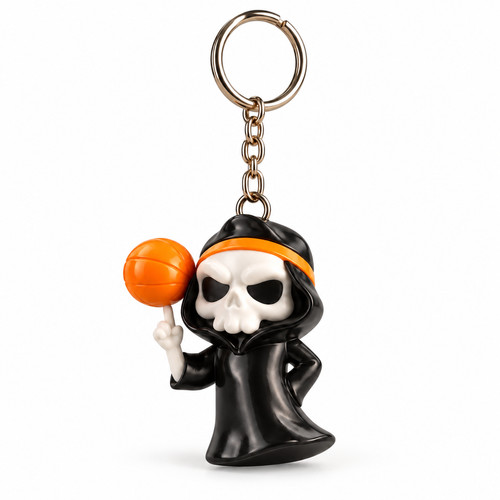 Basketball grim reaper keyring - reaper,