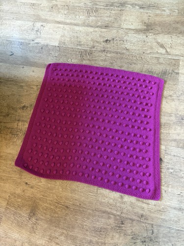 Hand knitted baby blanket - knitted,