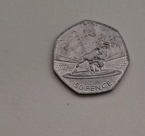 London olympic 2012 50p - london, coins
