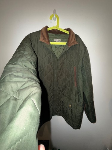 Aldon green quilted jacket - quilted,