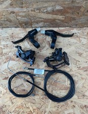 Tektro Mechanical Cable Operated Disc Brake Calipers Pair, levers and cables 