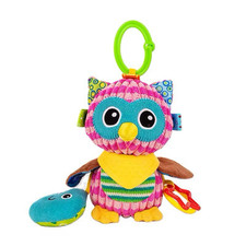 Newborn Baby Pram Cot Bed Hanging Cute Toy Soft Rattle Teether Owl Plush Toy