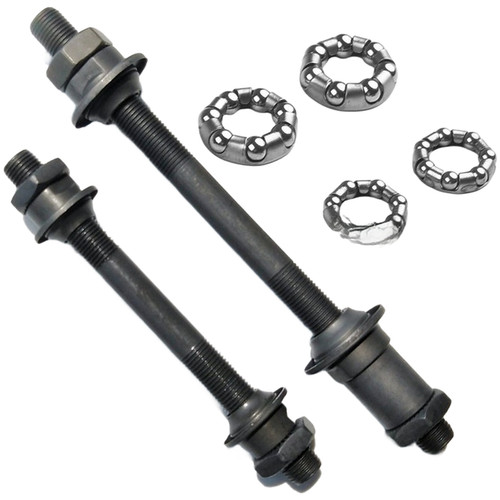 Hollow steel axle set - axle, for