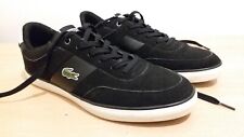 Lacoste Court Master Men's black Trainers Shoe Size UK 8 EU 42 VERY LIGHTLY WORN