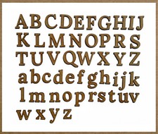 WOODEN MDF SHAPES ALPHABET LETTERS UPPER CASE LOWER CASE EMBELLISHMENT ORNAMENTS
