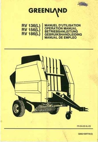Greenland round baler rv136 - round,