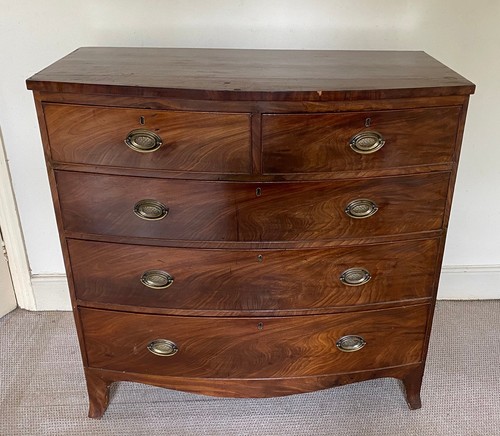 George iii chest drawers - chest, bow
