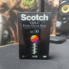 Scotch EC-30 Blank VHS-C Video Camcorder tape-Extra Grade Plus Sealed
