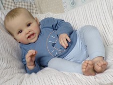Reborn Baby Boy Doll ~ Painted