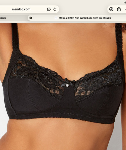 Black non wired lace - non, trim