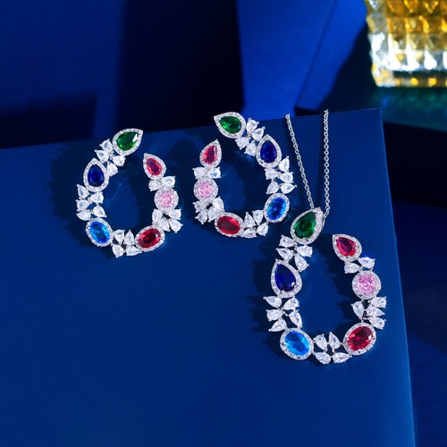 Women silver plated colorful - plated,