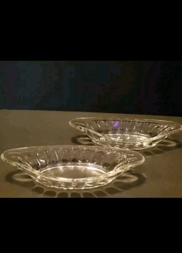 Oval banana split crystal - crystal, boat