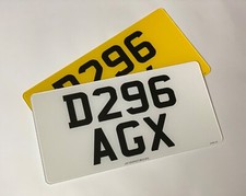 Pair 13 X 6.5 road legal Japanese Import Number Plates 100% MOT Compliant