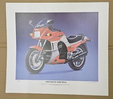 Large Limited Edition Signed  Poster Kawasaki GPZ900R 55cm x 48cm GPZ 900 R 900R