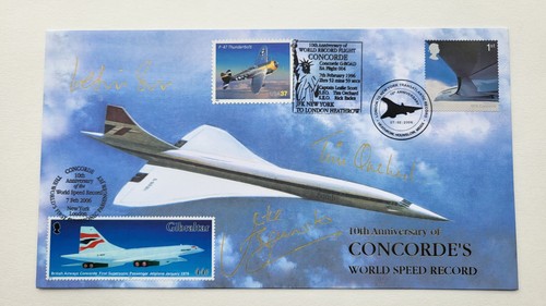 Concorde fdc 10th anniversary - concorde,