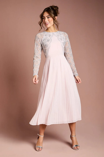 Coast blush midi dress womens - midi,